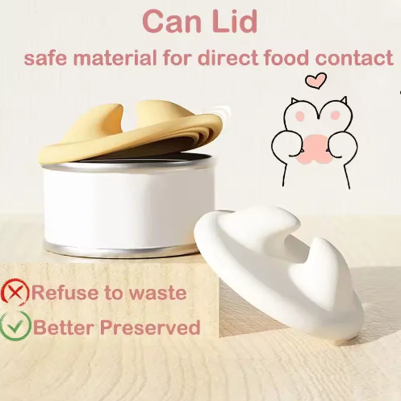 Ultimate Purr-fect Lid for Cat Food: Keep It Fresh and Your Cat Happy with Our Stylish Spoon Seal!