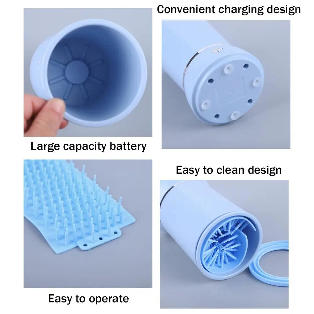 Effortless Paw Cleaning: Rechargeable Automatic Dog and Cat Paw Washer for Small to Medium Pets