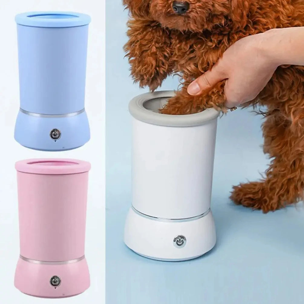 Effortless Paw Cleaning: Rechargeable Automatic Dog and Cat Paw Washer for Small to Medium Pets