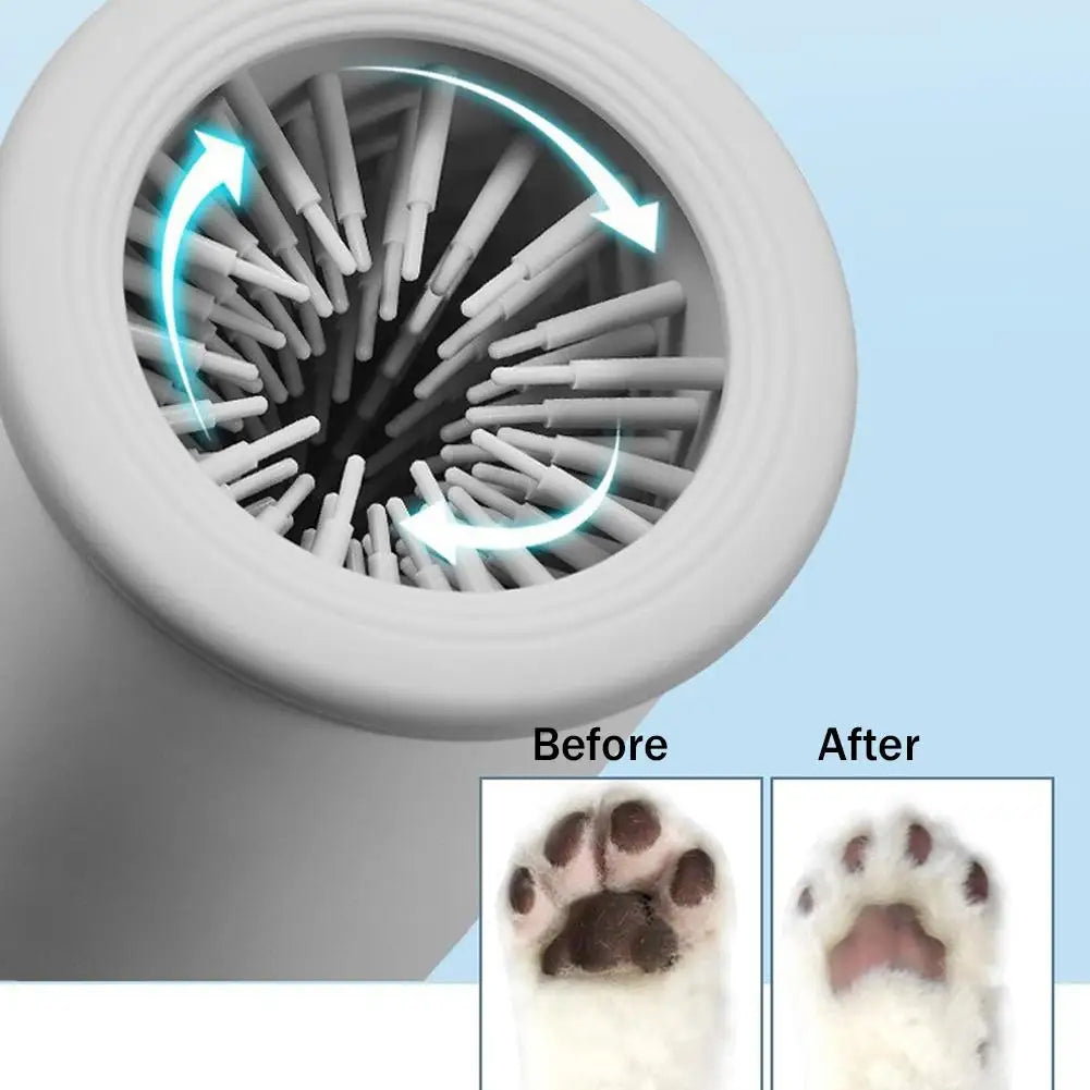 Effortless Paw Cleaning: Rechargeable Automatic Dog and Cat Paw Washer for Small to Medium Pets